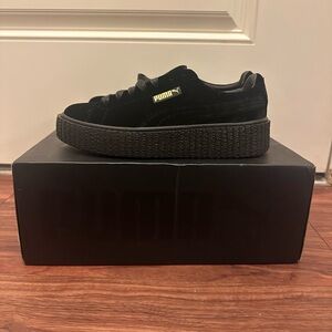 Fenty Puma Black Suede Creepers